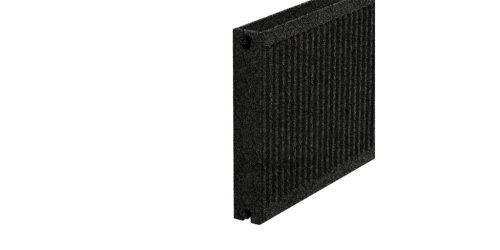 EURAD 22K (DK) 600x1200mm radiátor, texturált fekete színű (11011431)