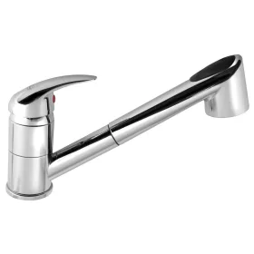   AQUALINE Mosogató-csaptelep. kihúzható zuhanyfejjel. 50cm. króm