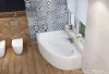 Daria aszimmetrikus akril kád 150x100 balos