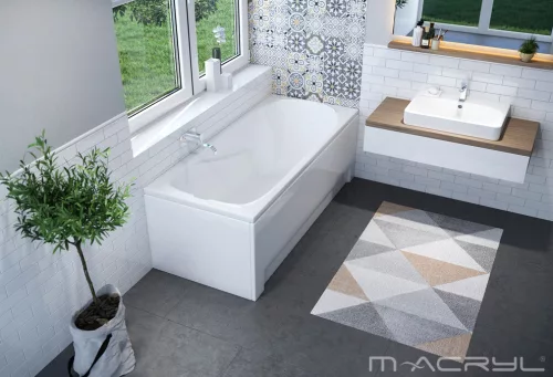 Sortiment egyenes akril kád 150x75