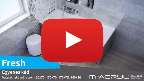 Fresh egyenes akril kád 170x70