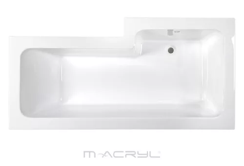 Linea aszimmetrikus akril kád 150x70/85 balos