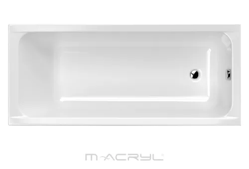 Eco egyenes akril kád 160x70