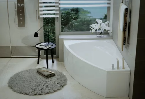 Claudia aszimmetrikus akril kád 160x105 jobbos