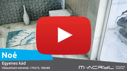 Noé egyenes akril kád 160x75