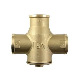   Regulus TSV6B - 45°C Termosztatikus kazánvédő keverőszelep, bypass szeleppel, 6/4"BM, cksz.12974