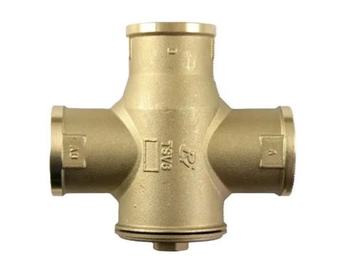 Regulus TSV6B - 45°C Termosztatikus kazánvédő keverőszelep, bypass szeleppel, 6/4"BM, cksz.12974