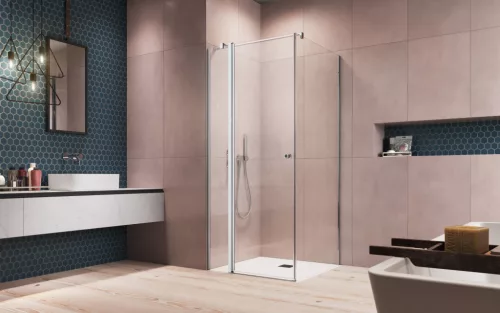 Eos KDJ II szögletes zuhanykabin 80x90 átlátszó balos