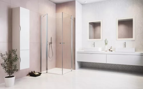Eos KDD II szögletes zuhanykabin 80x90 átlátszó