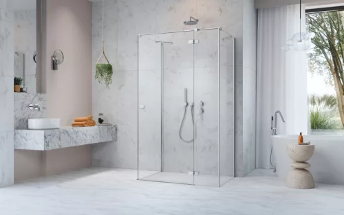 Fuenta KDJ+S szögletes zuhanykabin 90x90 átlátszó balos