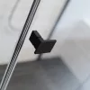 Essenza Black PDD íves fekete zuhanykabin 100x90 átlátszó