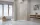 Essenza Brushed Nickel ﻿KDJ szögletes ﻿szálcsiszolt króm zuhanykabin 90x75 átlátszó balos