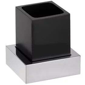 BEMETA GAMMA fali fogkefetartó. 115x115x95mm. króm/fekete