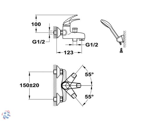 Mofém Junior kádtöltő csaptelep zuhanyszett nélkül, cksz.151-0012-02