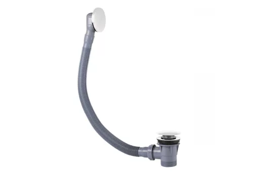 Click-Clack automata le- és túlfolyó (60 cm) - króm