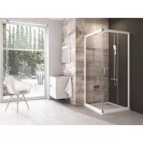 Blix BLRV2 90x90 zuhanykabin fehér+transparent