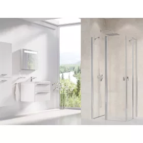   Chrome CRV2-90 zuhanyajtó krómhatású+transparent (1 oldal)