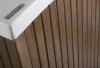 Trópusi fa oldallap egyenes kádakhoz 70-100 cm wenge