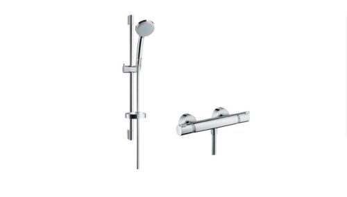 Hansgrohe Ecostat Comfort Combi 0,65 m, Croma 100 Vario kézizuhannyal 27034000