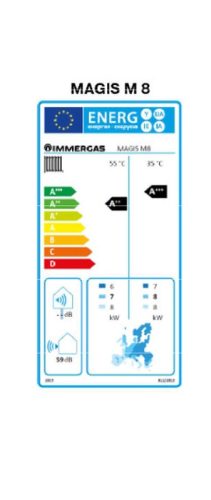 Immergas Magis M 8 monoblokkos levegő-víz hőszivattyú 1 fázisú (3.032374)