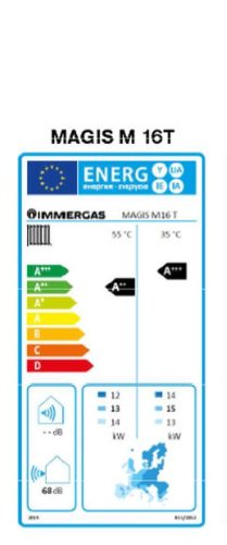 Immergas Magis M 16T monoblokkos levegő-víz hőszivattyú 3 fázisú (3.032380)