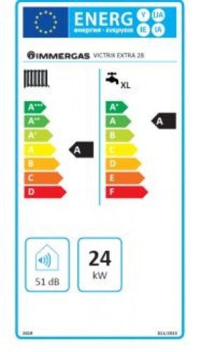 Immergas Victrix Extra 28 fali kondenzációs kombi gázkazán (3.033701)