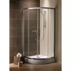 Premium Plus A1900 íves zuhanykabin 80x80 barna