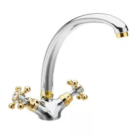 REITANO ANTEA kétkaros mosogató-csaptelep. króm/arany
