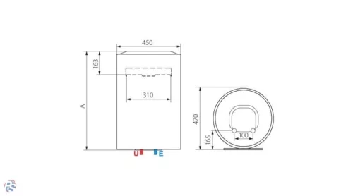 Ariston LYDOS ECO 100 V 1,8K EU, 100 literes villanybojler eco funkció, led kijelző 1800W, B energiaosztály, cksz.3201859