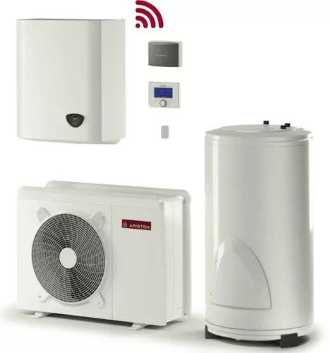 Ariston Nimbus Flex 110 S T NET-180 (3300923) split rendszerű 11kW hőszivattyú, 3 fázisú, 6kW-os fűtőpatronnal, 180 literes HMV tárolóval