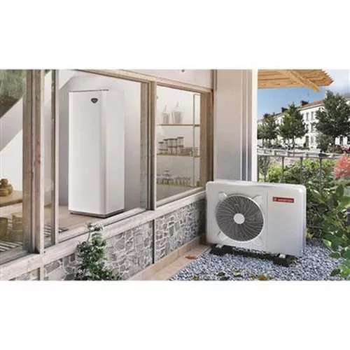 Ariston Nimbus Compact 110 S T NET (3301349) split rendszerű 11kW hőszivattyú, 3 fázisú, 6kW-os fűtőpatronnal, 180 literes HMV tárolóval egybe szerelt