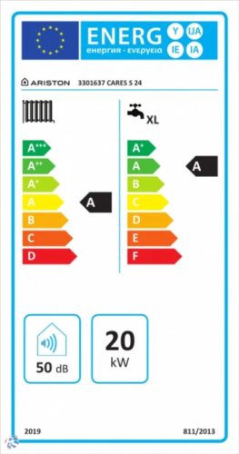 Ariston Cares S24 fali kondenzációs kombi gázkazán 3301637