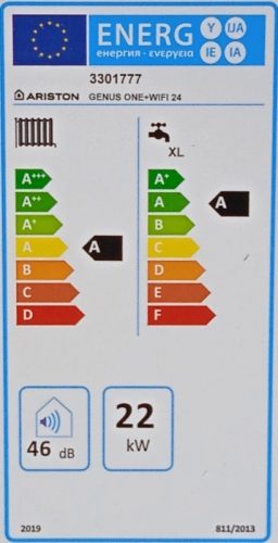 Ariston Genus One+ WiFi 24 kondenzációs kombi gázkazán, beépített WiFi rendszerrel (3301777)