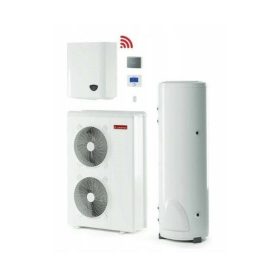   Ariston Nimbus Flex 150 M-T NET R32 (3301885) monoblokkos 15kW hőszivattyú, 3 fázisú, fali beltéri egységgel, 200 literes HMV tárolóval, 6kW-os fűtőpatronnal