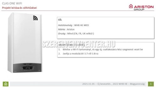 Ariston Clas One Wifi 24 Kondenzációs kombi kazán 3302123