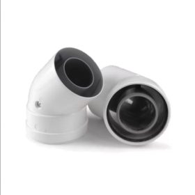   Ariston 80/125 alu/pps 45°-os könyök kondenzációs kazánokhoz (3318092)