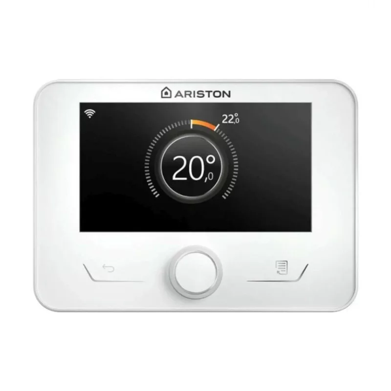 Ariston SENSYS HD - Gestionnaire De Système Modulant Filaire Pour Chauffage, écran LCD Couleur, Programmation Hebdomadaire, Blanc