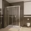 Premium Plus DWD+S szögletes zuhanykabin 150x75 átlátszó