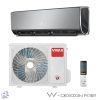 Vivax ArtCool ACP-12CH35REWI W design - Fekete tükrös, split klíma, oldalfali szett 3,5 kW, WIFI, Inonizátor, -25°C-ig fűtés