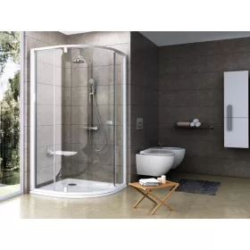 Pivot PSKK3 80x80 zuhanykabin fehér+transparent