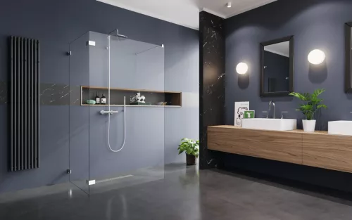Euphoria Walk-in VI zuhanyfal 140x100 átlátszó