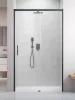 Idea Brushed GunMetal DWJ szálcsiszolt fegyvermetál zuhanyajtó 110 átlátszó jobbos