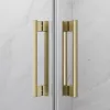 Idea Brushed Gold KDJ szögletes szálcsiszolt arany zuhanykabin 110x80 átlátszó jobbos