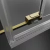 Idea Brushed Gold KDJ szögletes szálcsiszolt arany zuhanykabin 110x80 átlátszó jobbos
