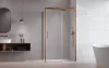 Idea Brushed Copper KDJ szögletes szálcsiszolt réz zuhanykabin 130x75 átlátszó jobbos