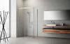 Idea KDJ szögletes zuhanykabin 140x80 átlátszó balos