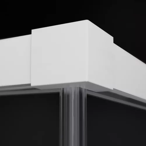 Idea White KDJ szögletes fehér zuhanykabin 140x75 átlátszó jobbos