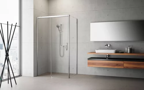 Idea KDJ szögletes zuhanykabin 150x80 átlátszó jobbos