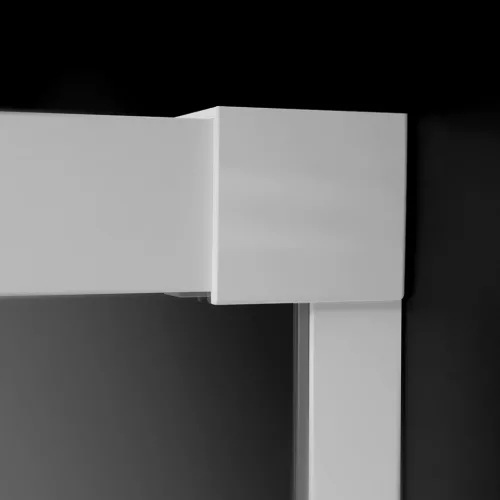 Idea White KDJ szögletes fehér zuhanykabin 150x100 átlátszó balos