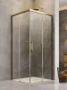 Idea Gold KDD szögletes arany zuhanykabin 80x110 átlátszó